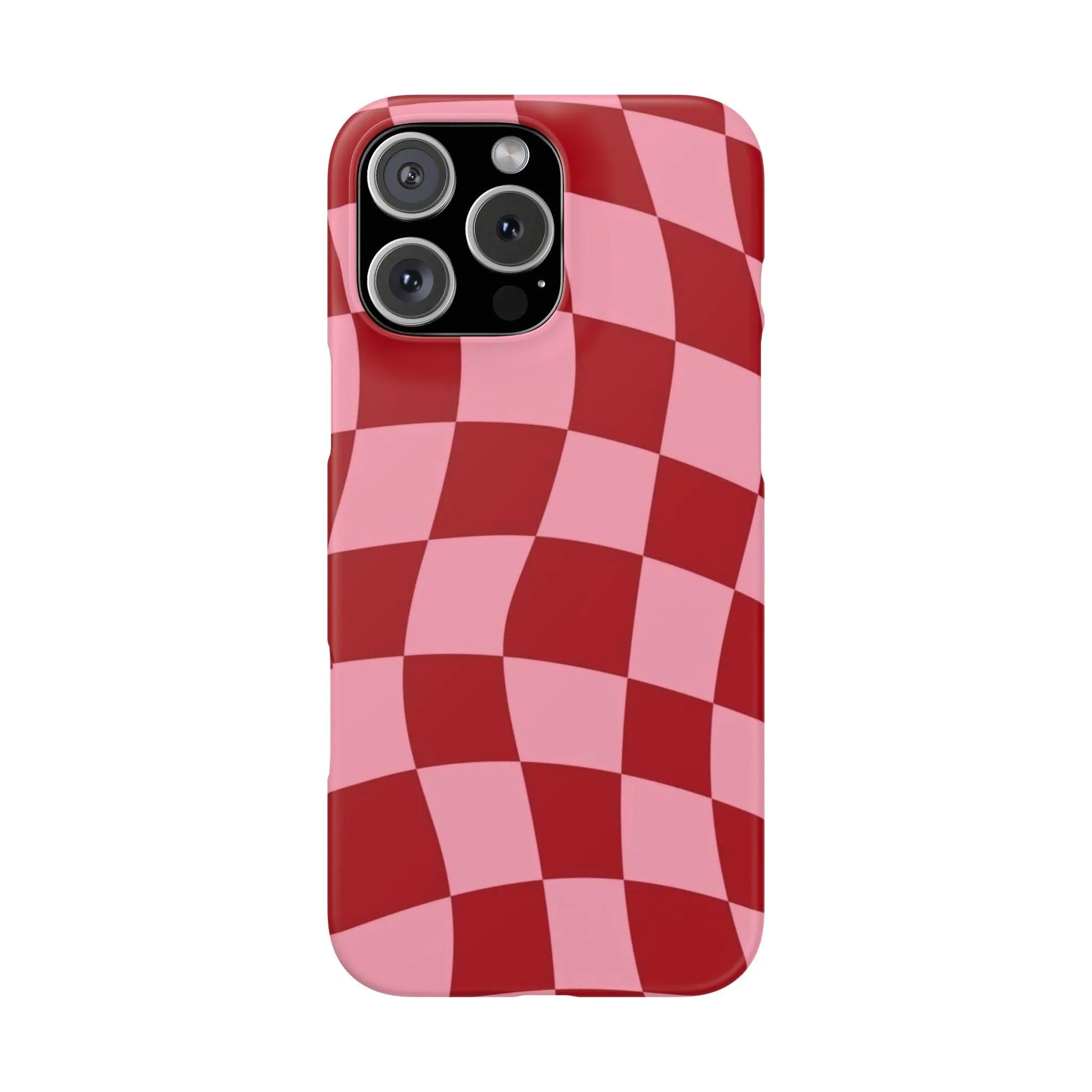 Twist & Check Red Snap iPhone Cases