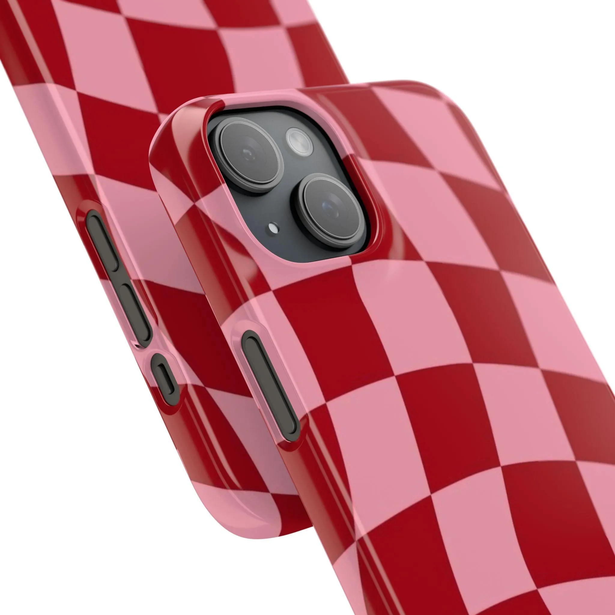 Twist & Check Red Snap iPhone Cases