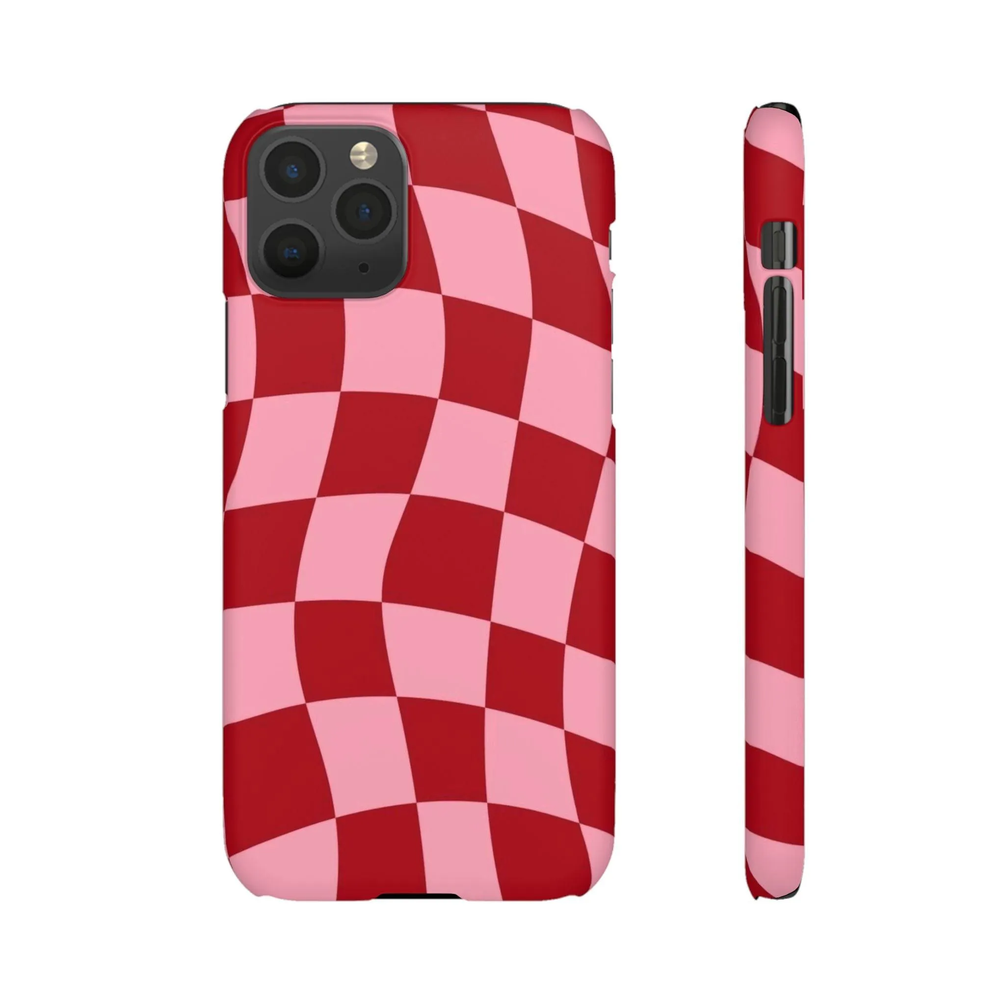 Twist & Check Red Snap iPhone Cases