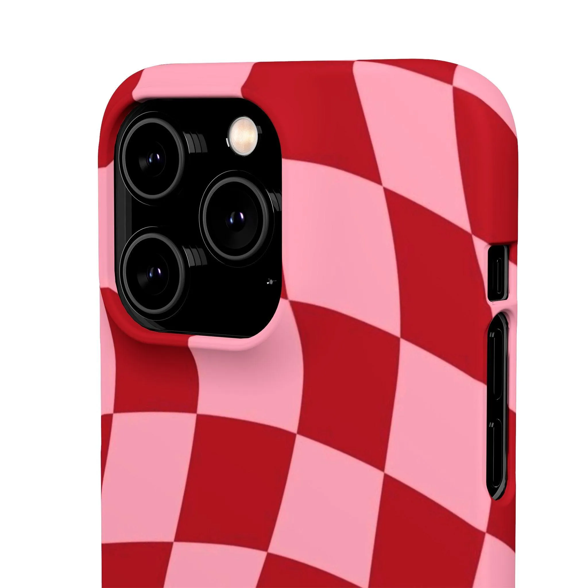 Twist & Check Red Snap iPhone Cases