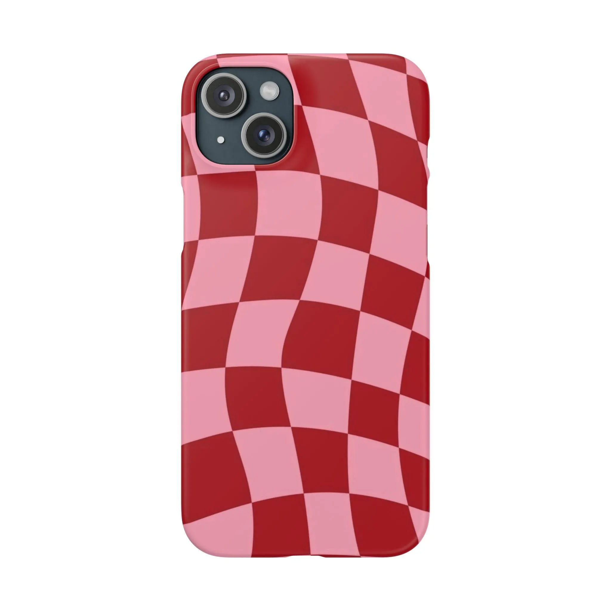 Twist & Check Red Snap iPhone Cases