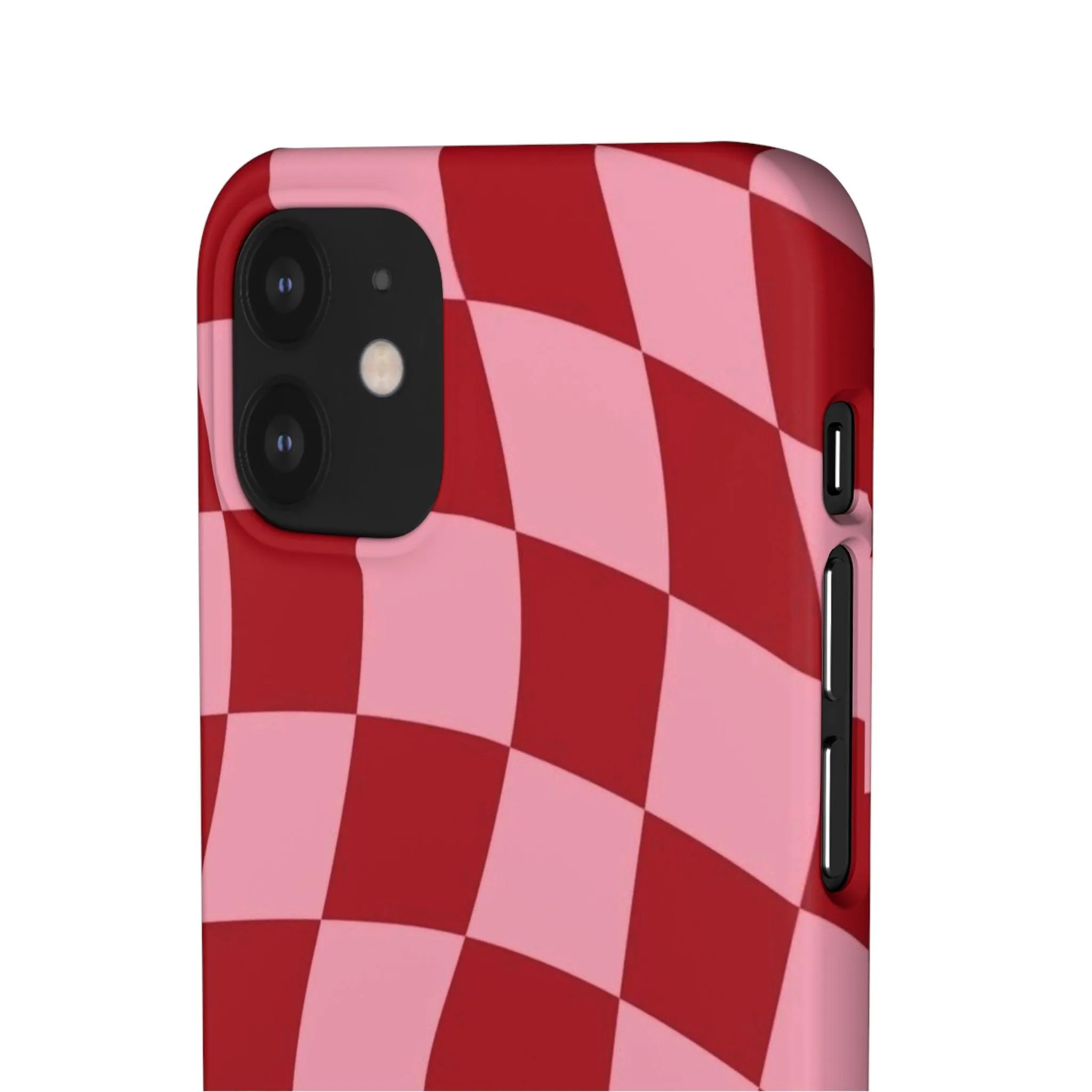 Twist & Check Red Snap iPhone Cases