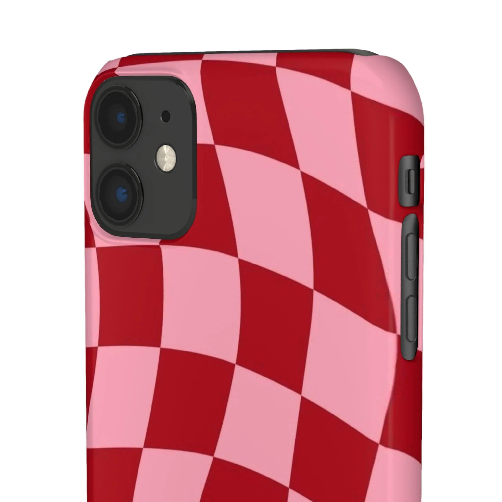 Twist & Check Red Snap iPhone Cases