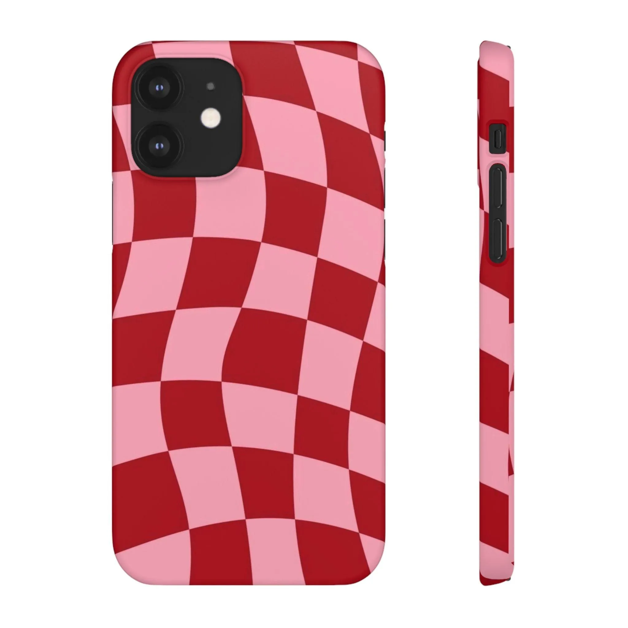 Twist & Check Red Snap iPhone Cases