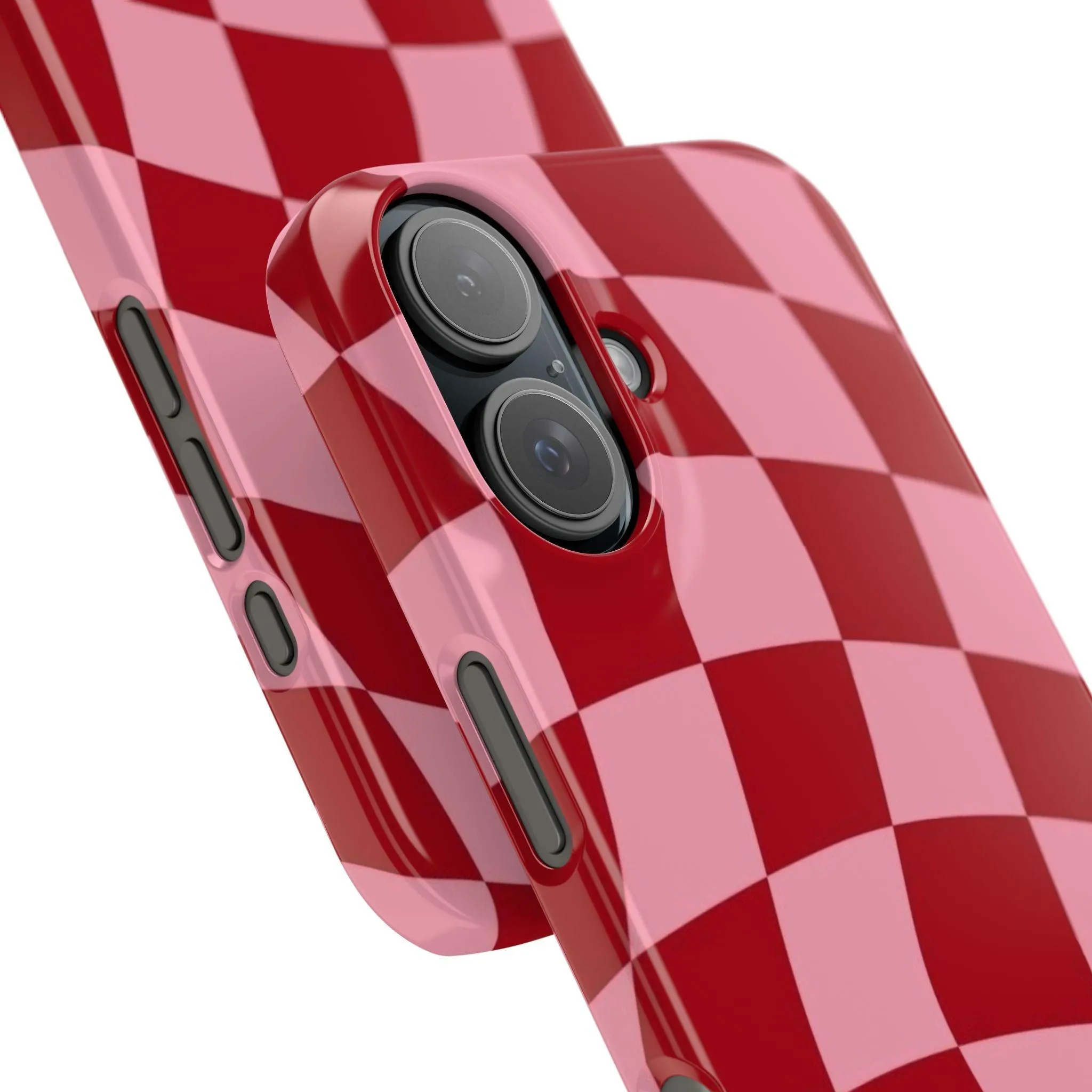 Twist & Check Red Snap iPhone Cases