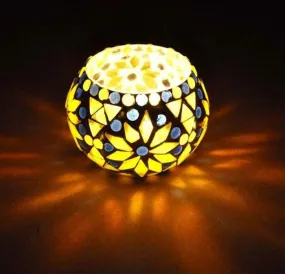 Vintage Mosaic Illuminated Candle Holders - Handmade Tea Light Candle Holders