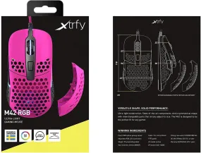 XTRFY M42 RGB Ultra Light Gaming Mouse - (Pink)