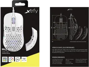 XTRFY M42 RGB Ultra Light Gaming Mouse - (White)