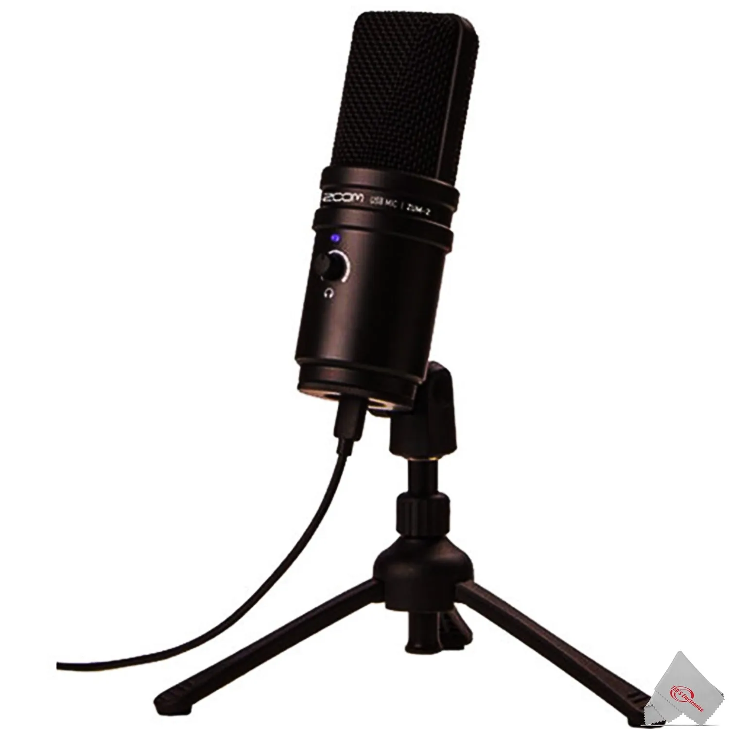 Zoom ZUM-2 Microphone with Desktop Stand, Cable & Windscreen   Microphone Pop Filter